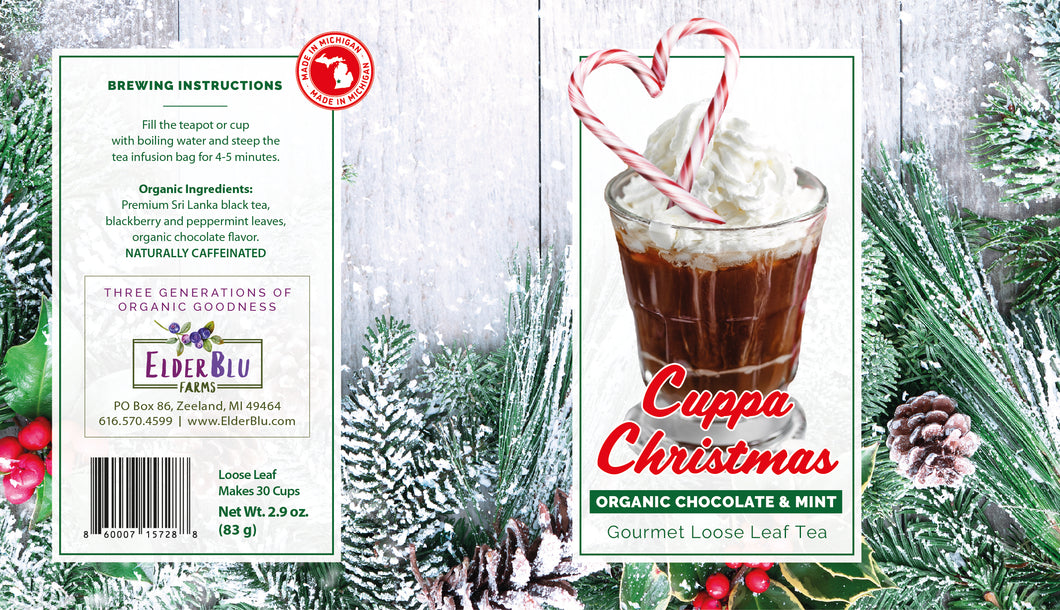 Cuppa Christmas -- All Natural Mint & Chocolate - Loose Leaf Tea